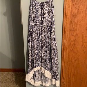 Abercrombie kids blue and white dress
